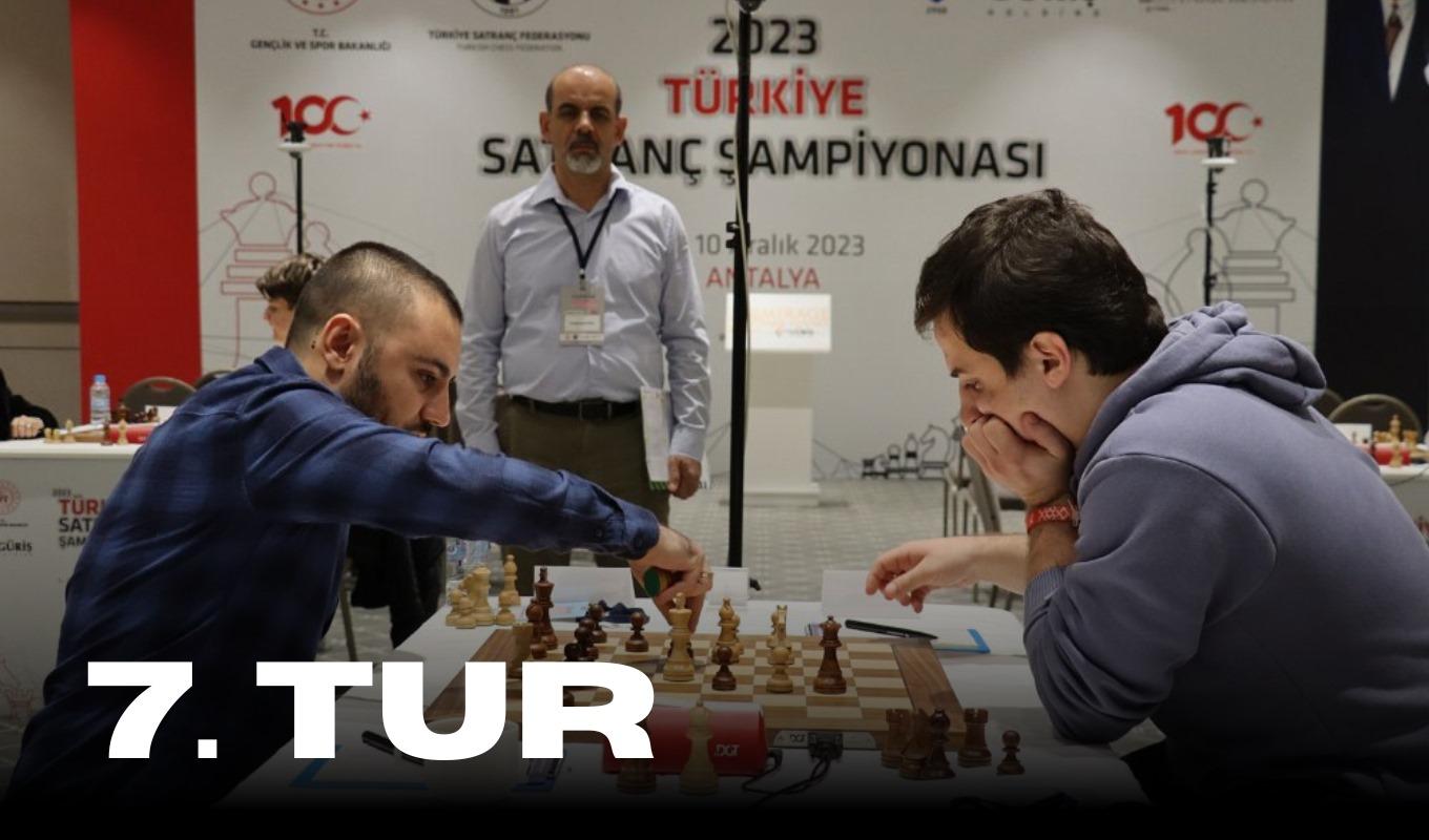 2023 Türkiye Satranç Şampiyonası - 7. Tur: Zirvede 2 İsim; IM Alparslan Işık ve GM Mert Yılmazyerli